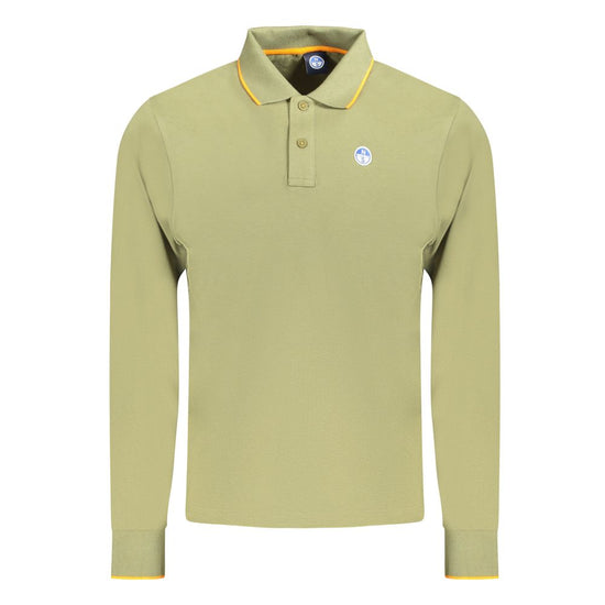 North Sails Green Cotton Men Polo Shirt