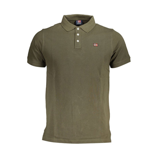 Norway 1963 Green Cotton Men Polo Shirt